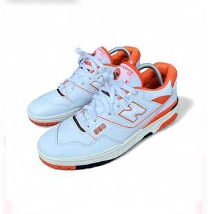 Size 12 New Balance 550 White/Varsity Orange Syracuse
